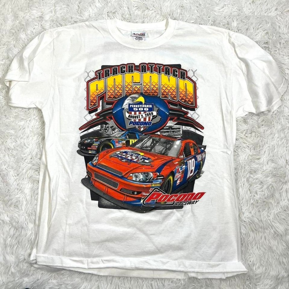 NASCAR Chase Authentics Pocono‎ Raceway Track Attack T Shirt XL